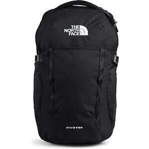 The North Face Women's Pivoter TNF Black Backpack Daypack School Bag FlexVent